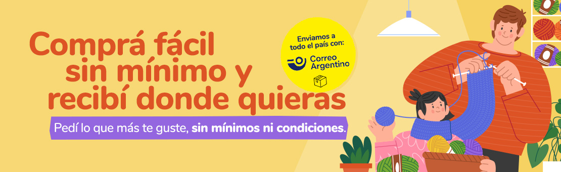 Comprá fácil, sin mínimo y recibí donde quieras